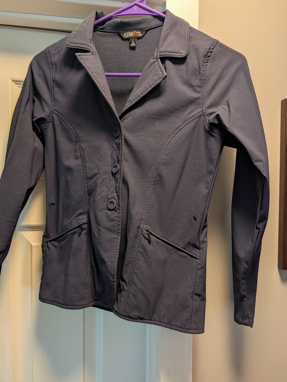 Kerrits Navy Blue Kids Size L Lightweight Shoe Jacket